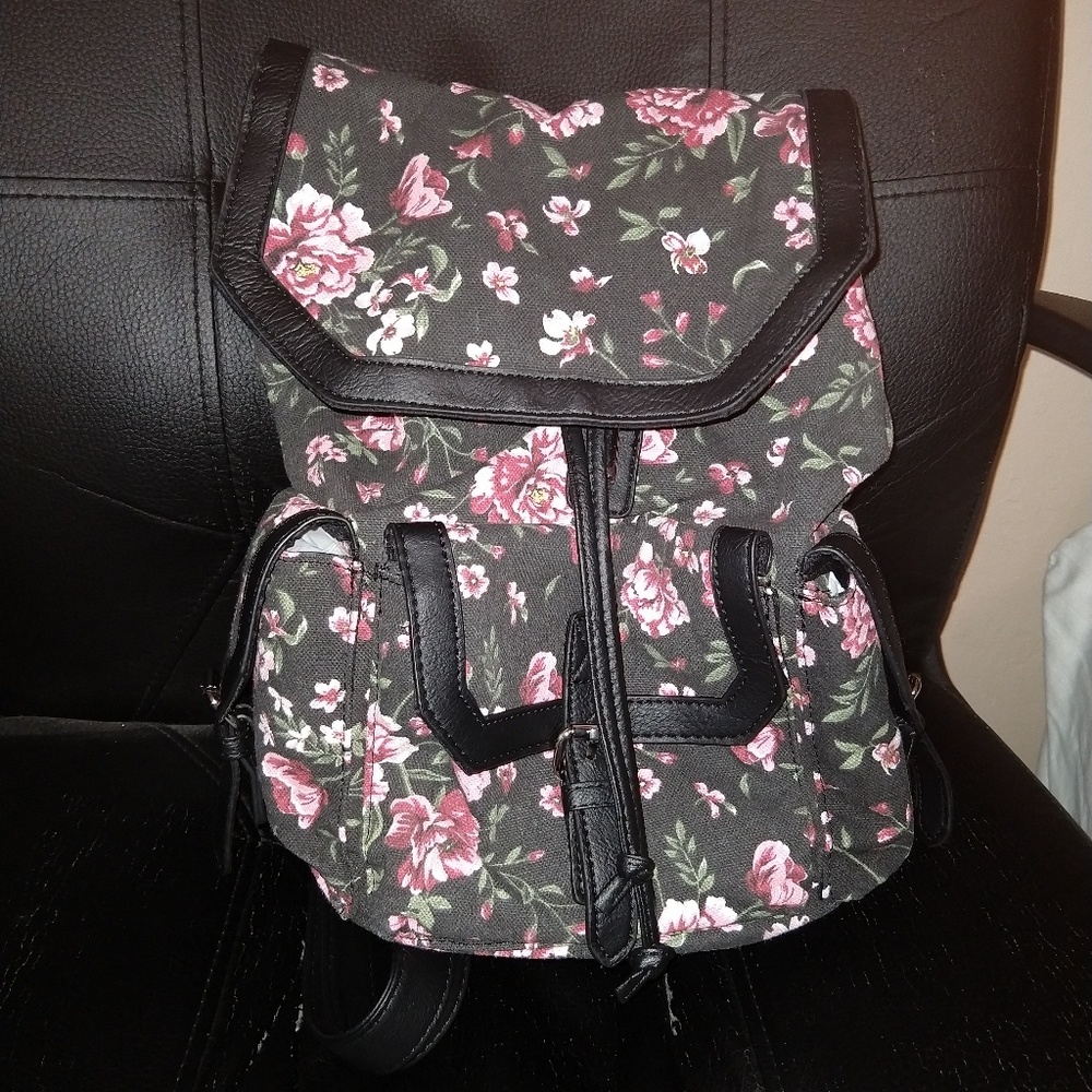 Steve Madden girl floral backpack bag
